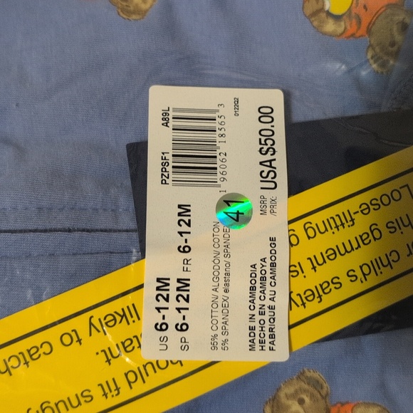 Ralph Lauren Blue Bear Print Footies - Picture 7 of 9